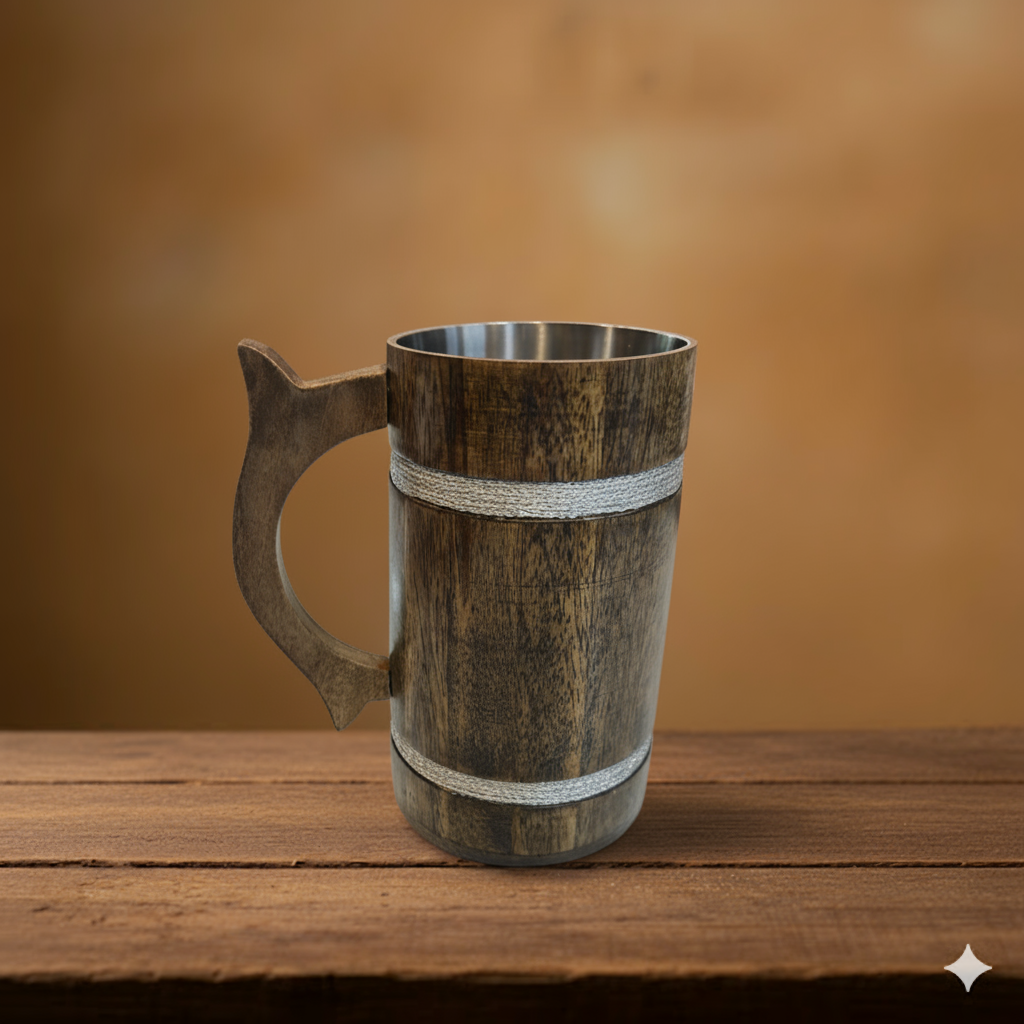Wooden Beer Mugs